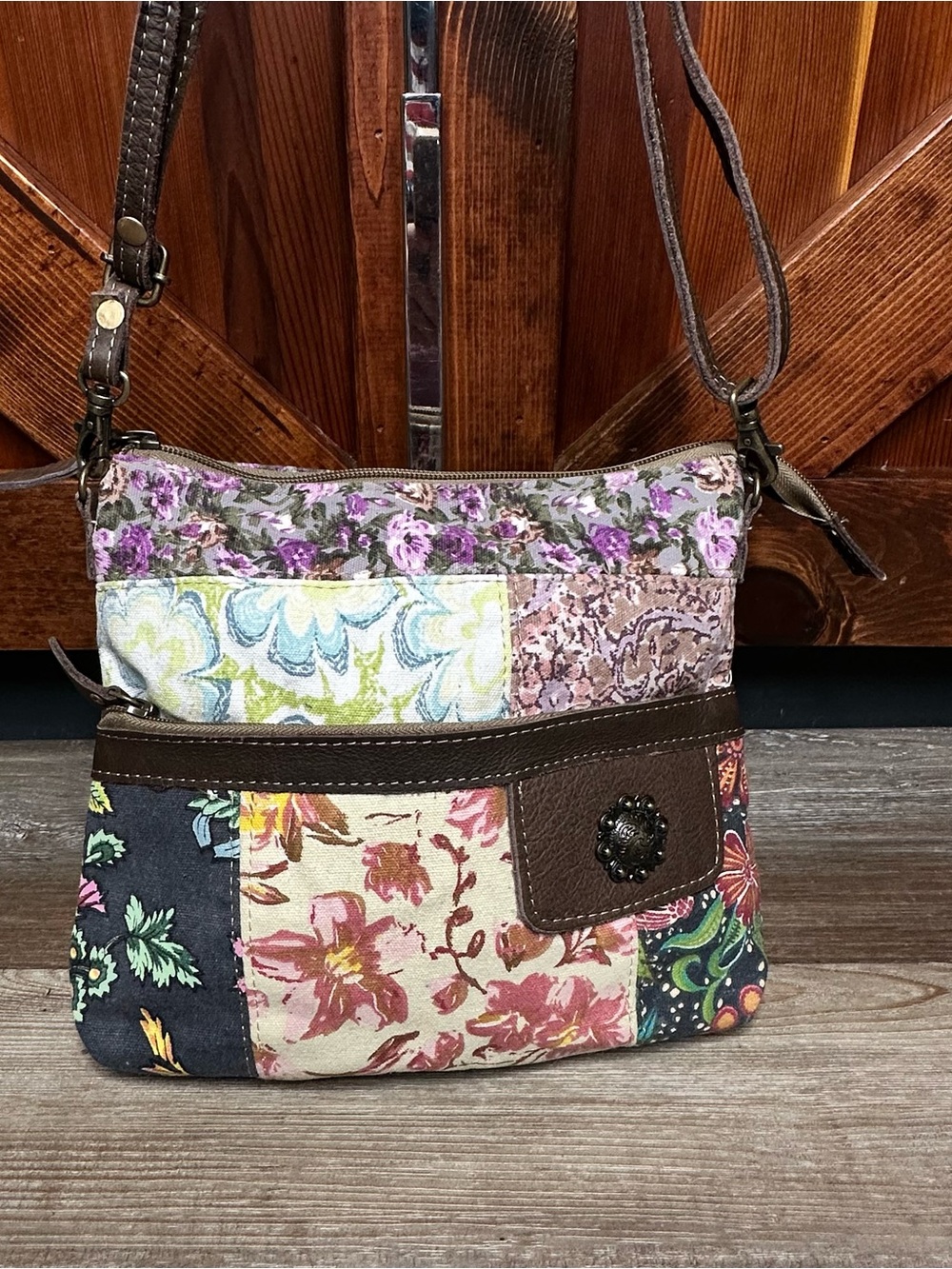 Myra Bag Le Fleur Small Crossbody Floral Purse NWT